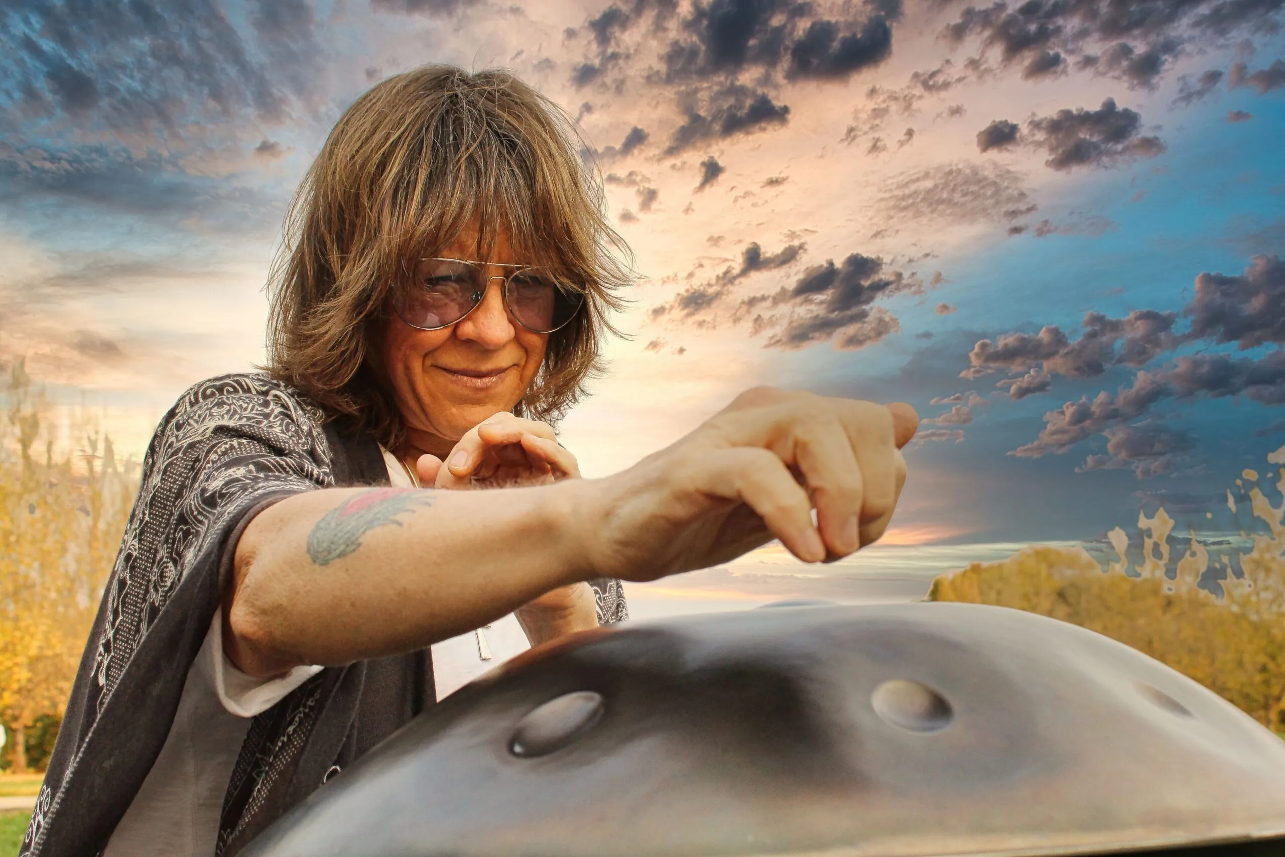 Kelly Richey Handpan performer and Healing Artist
