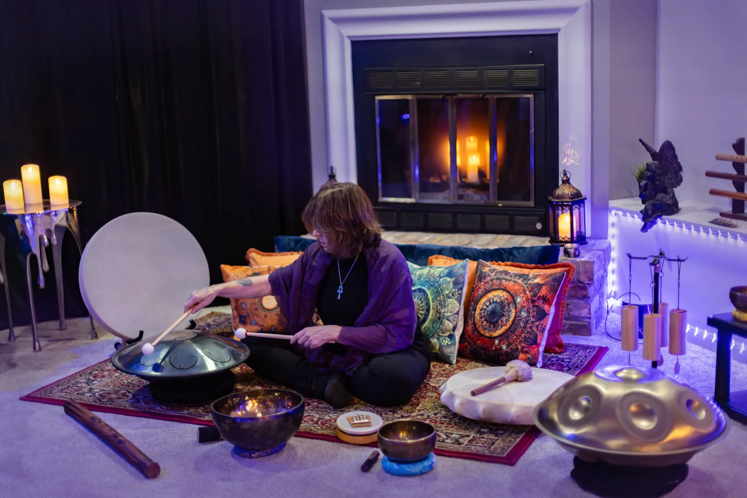 Healing music and the nervous system during handpan performance